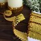 1x10 yards GOLD Metallic Sequin Fabric RIBBON Stretchable Lace